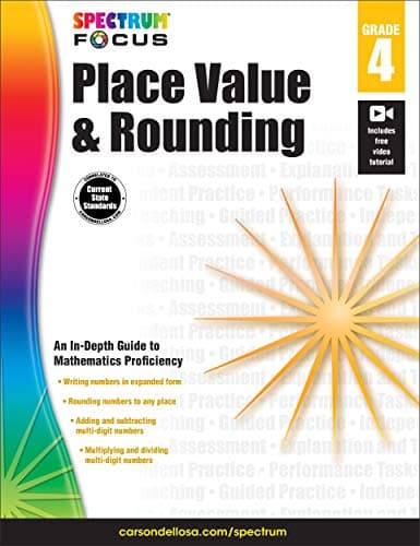 Spectrum Place Value and Rounding, Grade 4 cover