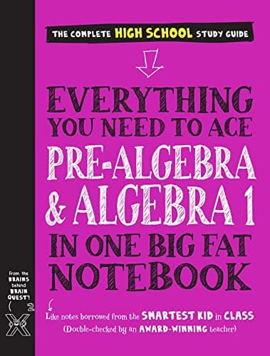 Everything You Need to Ace Pre-Algebra and Algebra 1 in One Big Fat Notebook cover