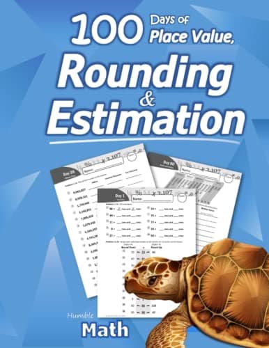 Humble Math — 100 Days of Place Value, Rounding & Estimation cover