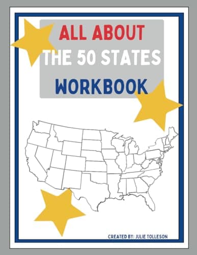 All About The 50 States Workbook cover