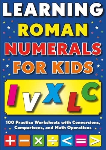 Learning Roman Numerals for Kids cover